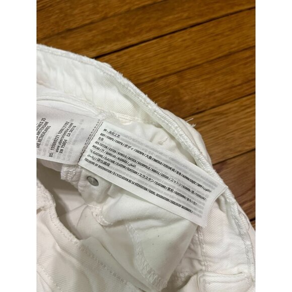 Abercrombie The 90s Straight Ultra High-Rise Jeans White Denim Women's Size 10 - Picture 3 of 4